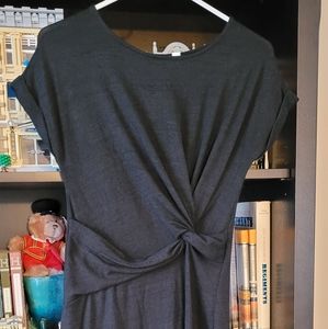 Gap black twist front dress